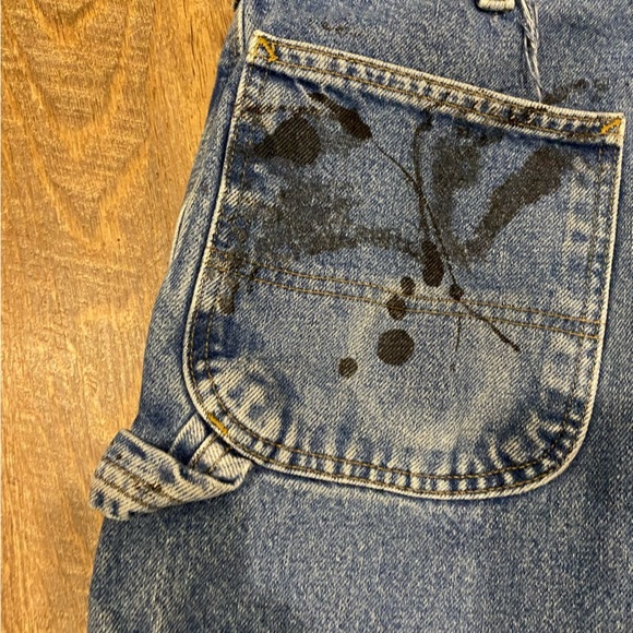 Vintage Carhartt Flannel Lined Carpenter Distressed Jeans - Picture 6 of 12